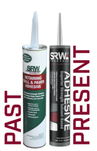 past and present tubes for SRW's solvent-based adhesive.